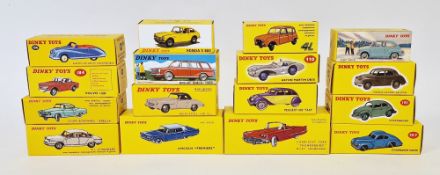 Sixteen Modern Dinky Toys by Mattel to include 555 Cabriolet Ford 
