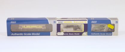 Three boxed Dapol Model Railway N gauge locomotives to include DAGM235 Class 73 BR 73101 The Royal