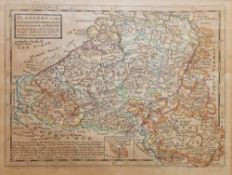 After Herman Moll (1654-1732) Two hand coloured engraved maps Suisse or Switzerland with their