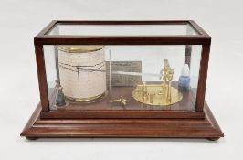 Short & Mason mahogany and glass cased barograph made for A & N.C.S Ltd Westminster, no. H14330,