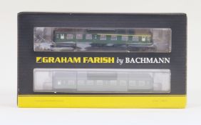 Graham Farish by Bachmann N gauge 372-675 4CEP four car EMU 7126 SR multiple unit green with warning