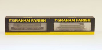 Two boxed Graham Farish by Bachmann N gauge locomotives to include 371-078 CLass 25/2 Diesel D7549