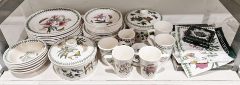Large collection of Portmeirion Botanic Garden to include two circular covered tureens, plates in