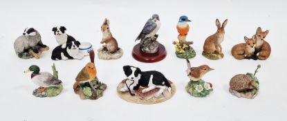 12 small Border Fine Art models including 'Woodland Ramble' B0913, 'Prickly Encounter' B1178, with