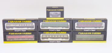 Graham Farish by Bachmann N gauge model railway coaches and rolling stock to include 377-850 SR pill