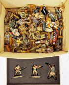 Collection of forty nine loose Del Prado metal figures, mostly from the King and country men at