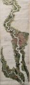 William Tombleson (1795-1846) Engraving 'Tombleson's Panoramic Map of the Thames and Medway', hand-