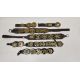 Collection of ten leather horse straps mounted with approximately forty six horse brasses, some - Image 2 of 3