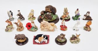 Six Border Fine Arts models including 'Woody' B1450, 'Lazy Days' B1230, 'Charming' B1214, 'Secret