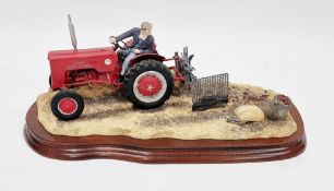 Border Fine Arts limited edition model 'Lifting the Pinks (International B250 Tractor)', no.696/