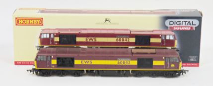 Hornby model railways OO gauge locomotive R2899XS EWS Co-Co diesel electric Class 60 ' 60042 ' the