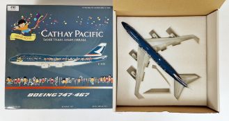 Cathay Pacific ' same team, same dream ' 1:200 scale Boeing 747-467 B-HOX diecast model aircraft,