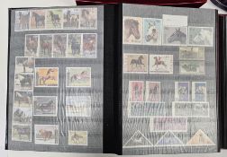 Collection of stamps, first day covers and stamps on paper including two stamp albums partially