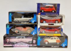Three Solido Prestige boxed diecast cars, 1:18 scale including Citroen 2CV 1971 8030, Ford Cabriolet