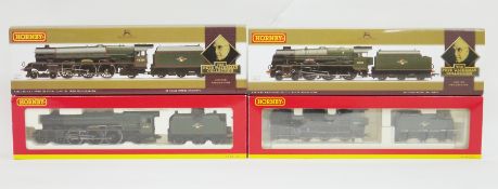 Two Hornby model railways OO gauge locomotives, R2824 BR 4-6-0 Royal Scot class 7P no. 46100 and