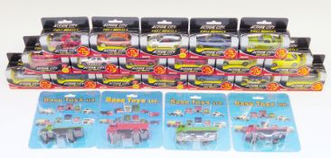 Quantity of boxed diecast model cars to include Base Toys Ltd., Orginals, Action City Fast Wheels