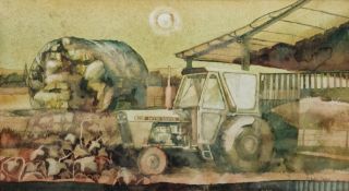 F. John Owen (20th century) Watercolour 