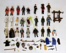 Quantity of Vintage Star Wars and other Action figures to include two Imperial Stormtroopers (Hoth