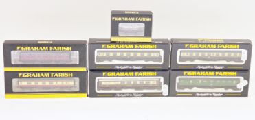 Graham Farish by Bachmann N gauge model railway coaches and rolling stock to include 373-687A 14T