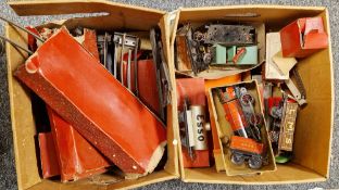 Hornby O gauge tinplate model railways items including boxed no. 501 locomotive (reversing), boxed