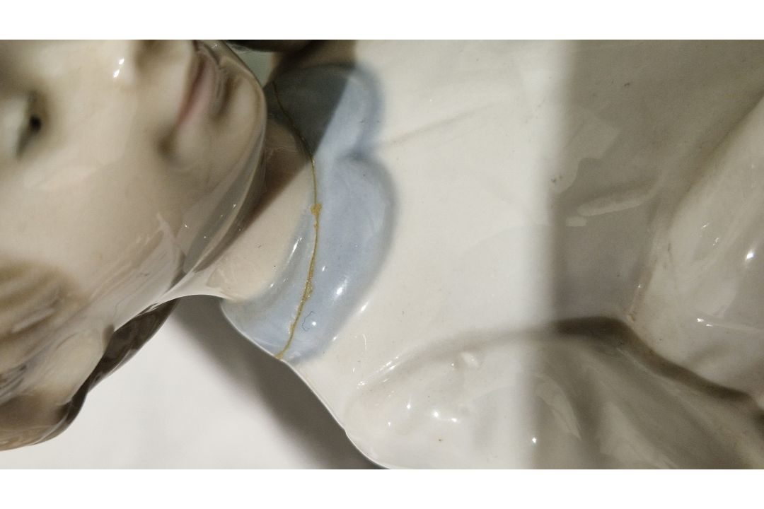 Lladro figure of girl with cello, another Edwardian-style lady with parasol, another girl seated - Image 2 of 13