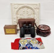 Mixed lot of collectables including mahogany ' Primitive Methodist African Missions ' collection
