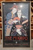 Three theatre posters to include The Bolshoi Ballet at the Royal Opera House 1986, The Mikado at the