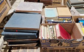 Quantity of The Architecture Illustrated magazines - and bound copies of plate from The