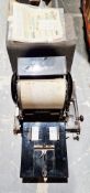 Vintage Ellams Duplicator in case with cover, together with instructions,