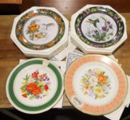 A large quantity of decorative collectors plates to include Royal Doulton, Wedgwood, Crown Derby and