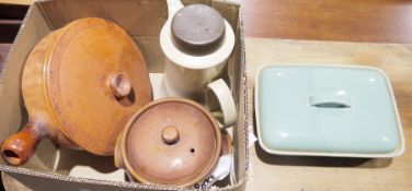 Assorted ceramics to include Duchess china harebell pattern part tea service and a grey Denby lidded
