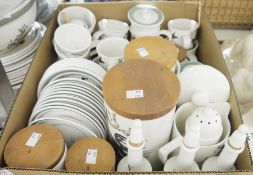A large collection of Portmeirion Birds of Britain ceramics to include a part tea service, lidded