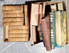 'Works of Shakespeare' , G Bell 1882, quarter leather , marbled boards, 10 vols, in need of repair
