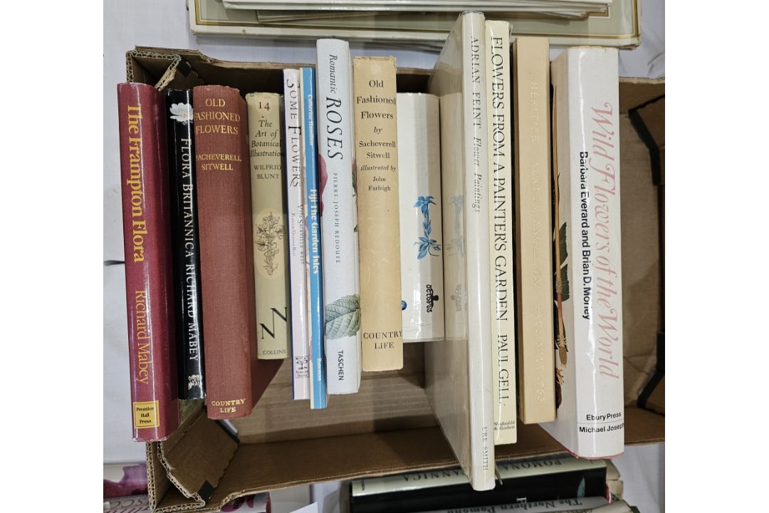 Assorted botanical and floral art books to include:- Sitwell, Sacheverell "Old Fashioned Flowers",