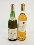 A Montagny Cuvee Special Premier Cru 1982 75cl, together with a Chateau Romer du Hayot Sauternes