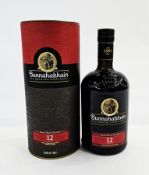 The Bunnahabhain 12 year old Islay single malt Scotch whisky, small batch distilled, 70cl, 46.3%