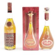 Otard Au Chateau de Cognac in original box, 40% vol 50cl, together with a bottle of Beaubourg Fine