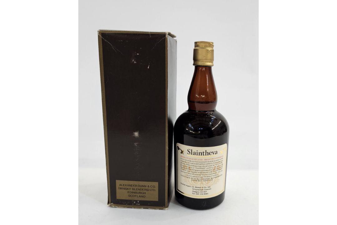 Slaintheva 12 year old Scotch whisky with special personalised label for a Dr E D Gilbey, 75cl, - Image 2 of 2