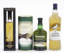 Connemara peated single malt Irish whiskey, 40% vol 70cl, in original box, together with Penderyn