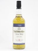 Vintage Tullibardine Highland single malt Scotch whisky, distilled in 1988 from Perthshire, Scotland