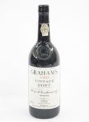 A Graham's 1983 vintage port bottled in 1985, 75cl