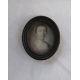 Pair of 18th century portrait miniatures depicting a lady in a pink dress wearing pearls and a - Image 2 of 5