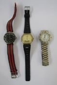 Gentleman's Rotary Rotamatic Incabloc stainless steel strap watch, the plaque dial with date