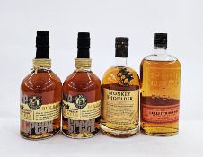 Two bottles of Pike Creek 10 year old double barrel rum finished Canadian whisky 42% vol 70cl,