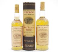 Glenmorangie 10 year old single Highland malt Scotch whisky, 1l, 40% vol, and a bottle of