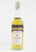 Dailuaine 22 year old natural cask strength single malt scotch whisky distilled in 1973, limited
