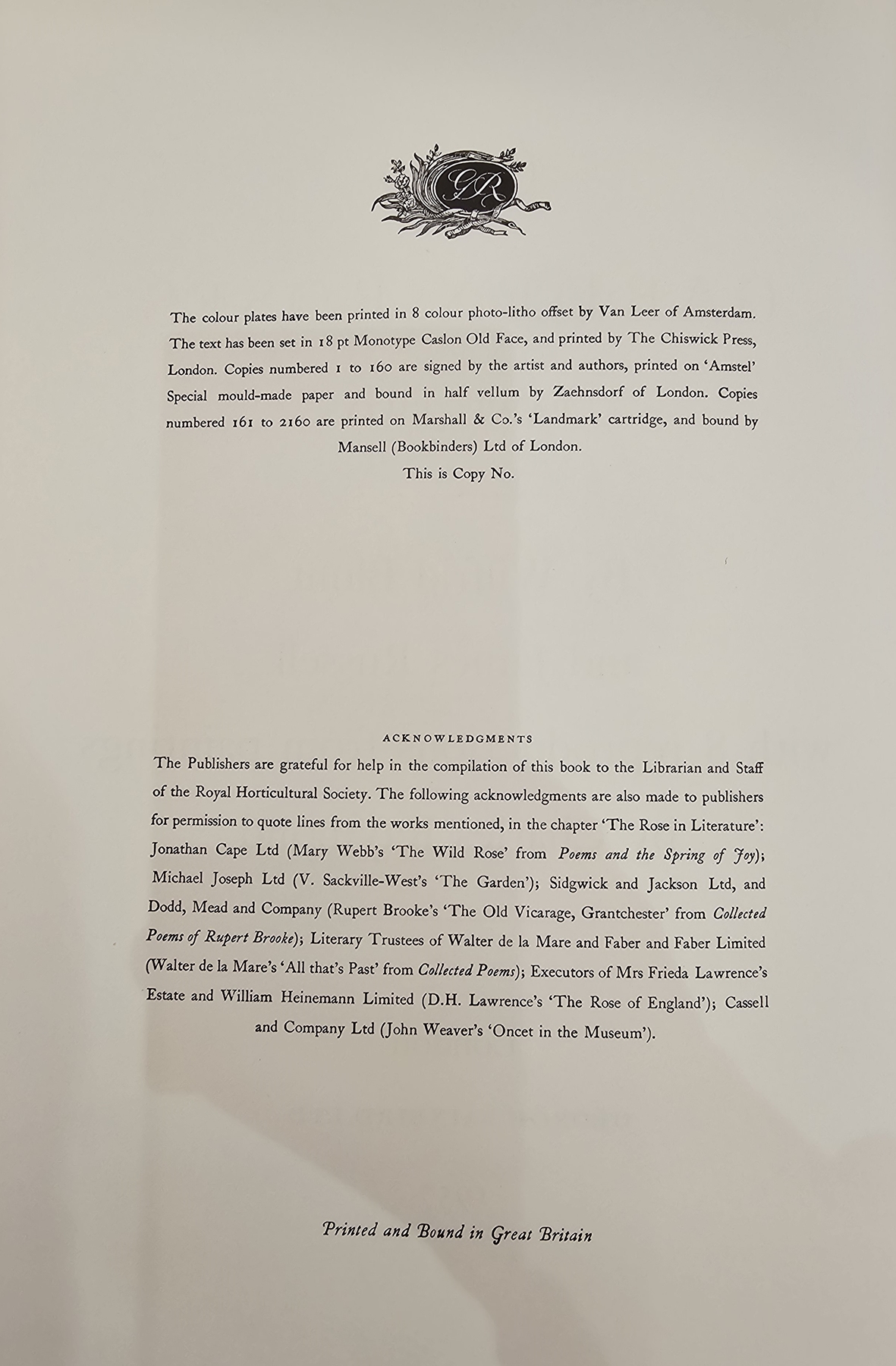 Sitwell, Sacheverell and Russell, James, "Old Garden Roses Part One", with 8 reproductions from - Image 20 of 40