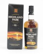 Highland Park single malt Scotch whisky 12 year old, from the Orkney Islands, 'The Northern Most