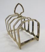 George V silver toastrack, Sheffield 1932, Viner's Ltd, of plain form with four divisions and