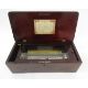Swiss lever wind musical cylinder box bearing a label for Nicole Freres Geneve and listing eight - Image 1 of 4